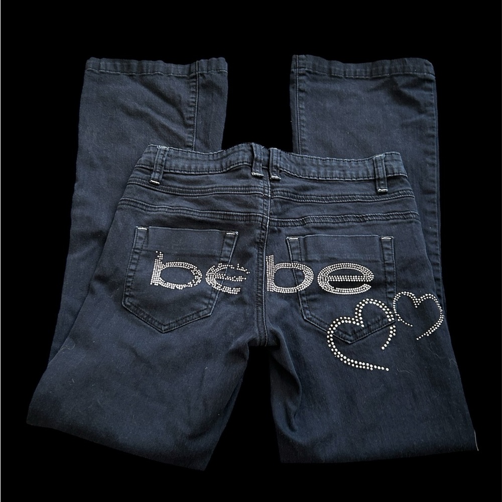 Low rise like new black bebe jeans!